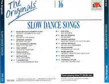 Various : The Originals - 16 - Slow Dance Songs (CD, Comp)