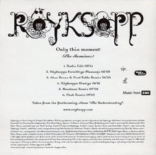 Röyksopp : Only This Moment (The Remixes) (CD, Maxi, Promo, Car)