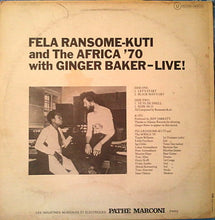 Fela Kuti and Africa 70 with Ginger Baker : Live! (LP, Album)