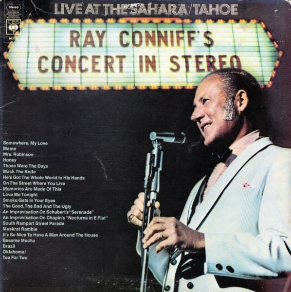 Ray Conniff And The Singers : Ray Conniff's Concert In Stereo (Live At The Sahara/Tahoe) (2xLP, Album, Gat)