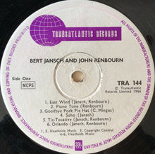 Bert Jansch & John Renbourn : Bert And John (LP, Album, Mono)