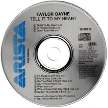 Taylor Dayne : Tell It To My Heart (CD, Album, Club)