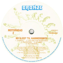Motörhead : No Sleep 'til Hammersmith (LP, Album, RE, 180)