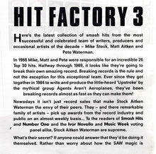 Various : Hit Factory 3 - The Best Of Stock Aitken Waterman (CD, Album, Comp + CD, Album, Comp, Mixed)
