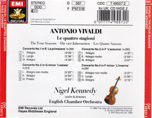 Vivaldi* - Nigel Kennedy, English Chamber Orchestra : The Four Seasons  (Le Quattro Stagioni · Die Vier Jahreszeiten · Les Quatre Saisons) (CD, Album)
