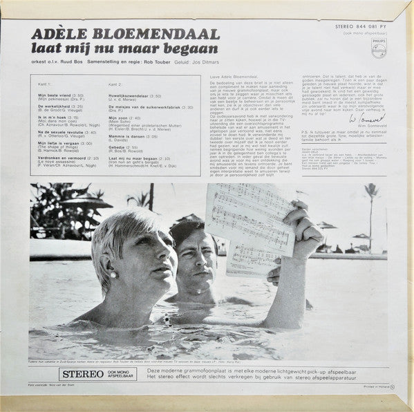 Adèle Bloemendaal : Laat Mij Nu Maar Begaan... (LP, Album)