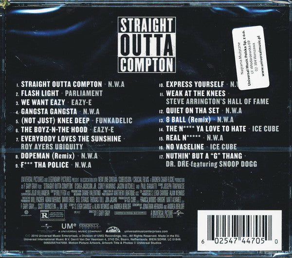 Various : Straight Outta Compton (Music From The Motion Picture) (CD, Comp)
