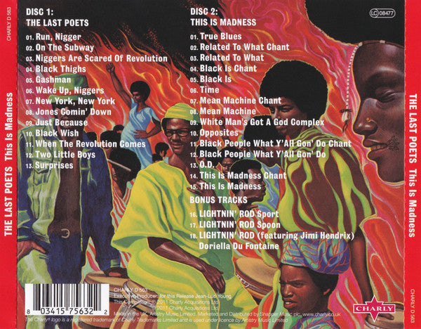 The Last Poets : The Last Poets / This Is Madness (2xCD, Comp, RM, RP)
