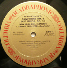 Tchaikovsky* - Bernstein*, New York Philharmonic : Symphony No. 4 (LP, Album, Quad)