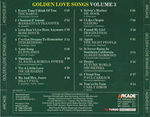 Various : Golden Love Songs Volume 3 (CD, Comp)
