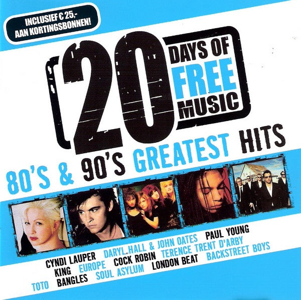 Various : 80's & 90's Greatest Hits (20 Days Of Free Music) (CD, Comp)