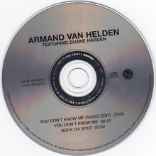 Armand Van Helden Featuring Duane Harden : You Don't Know Me (CD, Single)