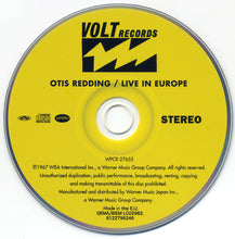 Otis Redding : Live In Europe (CD, Album, RE, RM)