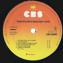 Bob Dylan : Bob Dylan's Greatest Hits (LP, Comp, RE)