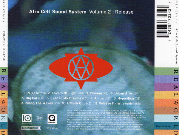 Afro Celt Sound System : Volume 2: Release (CD, Album, Enh)