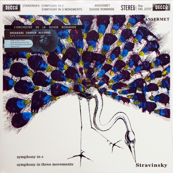 Stravinsky*, Ansermet*, Suisse Romande* : Symphony In C / Symphony In Three Movements (LP, Album, RE, RM, 180)