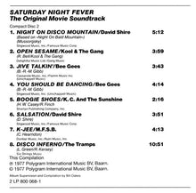 Various : Saturday Night Fever (The Original Movie Sound Track) (2xCD, Album, Comp, RE)