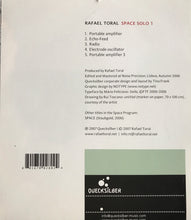 Rafael Toral : Space Solo 1 (CD, Album)