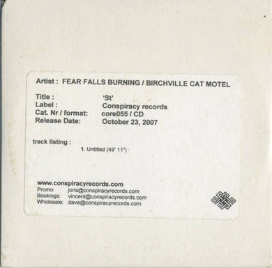Fear Falls Burning / Birchville Cat Motel : Fear Falls Burning / Birchville Cat Motel (CD, Album, Promo)
