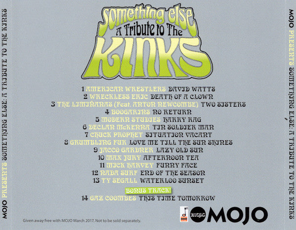 Various : Something Else (A Tribute To The Kinks) (CD, Comp)