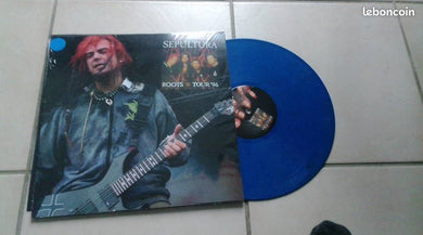 Sepultura Roots Tour '96 LP Blue Vinyl - Burning World Mailorder