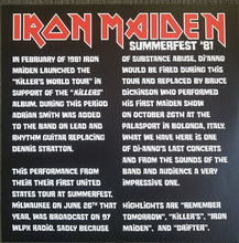 Iron Maiden Summerfest '81 2LP red vinyl