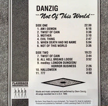 Danzig Not Of This World LP black vinyl