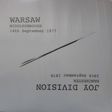 Warsaw, Joy Division Warsaw Middlesbrough 14th September 1977 / Joy Division Manchester 28th September 1979 LP black vinyl - Burning World Mailorder