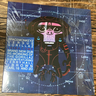 Spacemonkeyz vs. Gorillaz Laika Come Home 2LP Purple Marble Vinyl