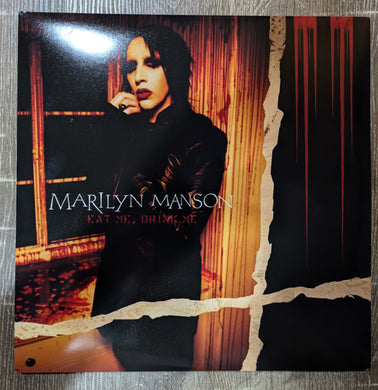Marilyn Manson Eat Me, Drink Me 2LP Red, Black, and White Marbled Vinyl