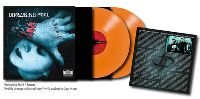 Drowning Pool Sinner (Unlucky 13 Anniversary Deluxe Edition) 2LP Orange Vinyl