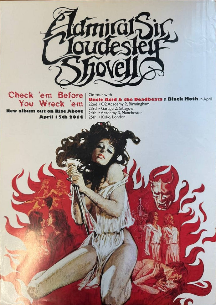 Admiral Sir Cloudesley Shovell — 2014 Album & Tour Poster