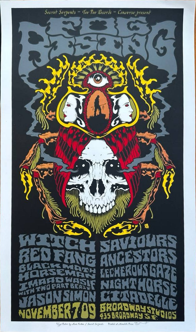 Fog Rising — San Francisco, 2009 Concert Poster