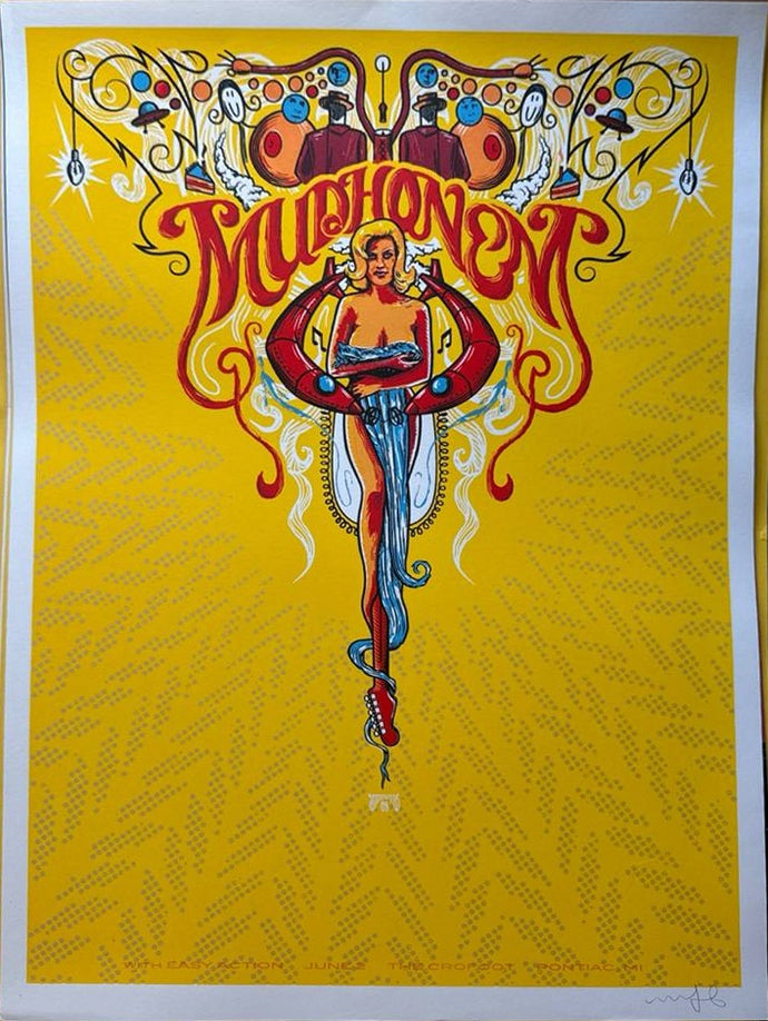 Mudhoney & Easy Action — Pontiac, 2008 Concert Poster