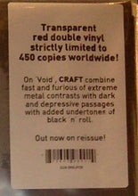 Craft (3) : Void (2xLP, Album, Ltd, RE, Red)