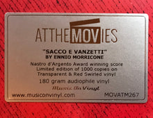 Ennio Morricone : Sacco E Vanzetti (LP, Ltd, Num, tra)