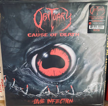 Obituary : Cause Of Death - Live Infection (LP, Album, Red)