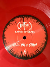 Obituary : Cause Of Death - Live Infection (LP, Album, Red)