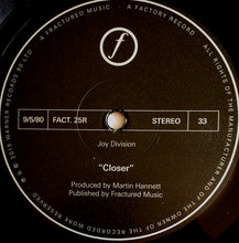 Joy Division : Closer (LP, Album, RE, RM, 180)